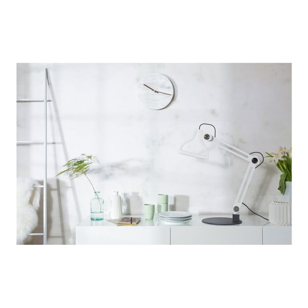 Bílé nástěnné mramorové hodiny Zuiver Marble Time-image-1