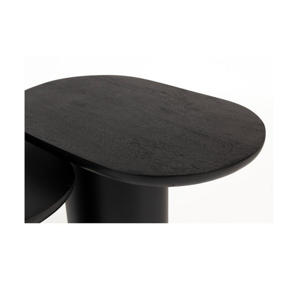 Odkládací stolky v sadě 2 ks s deskou z mangového dřeva 37x56 cm Bela – White Label-image-4