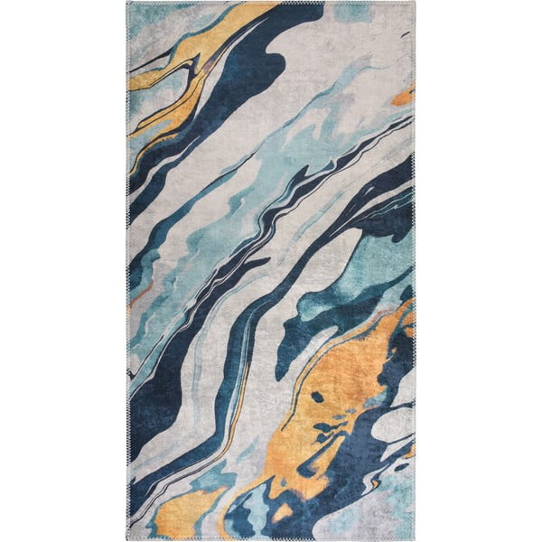 Žlutý/modrý pratelný koberec 80x150 cm Colors of Joy – Vitaus