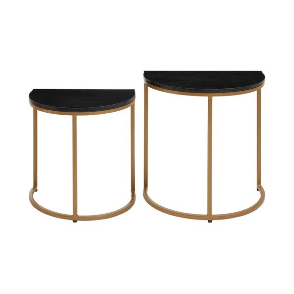 Odkládací stolky v sadě 2 ks s mramorovou deskou  28x45 cm Varana – Premier Housewares