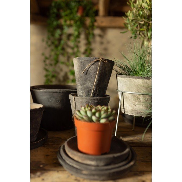 Set 3 šedých terakotových květináčů Esschert Design-image-1