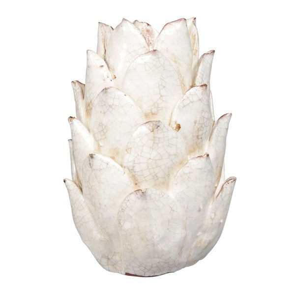 Bílá váza Côté Table Artichoke, 21 cm
