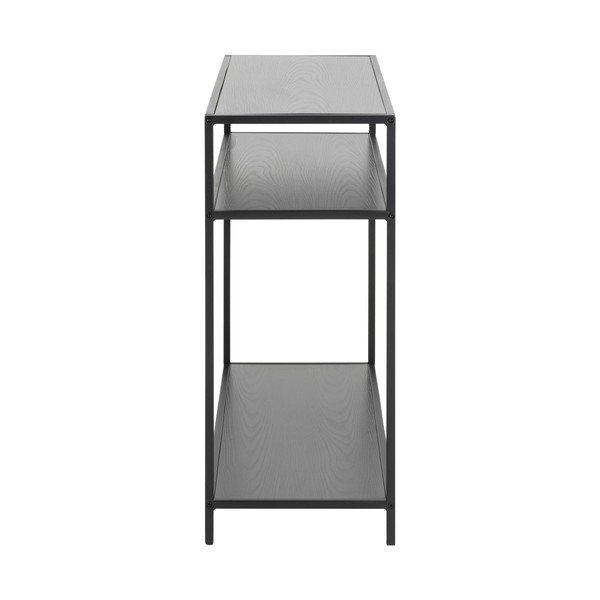 Černý konzolový stolek 100x35 cm Seaford - Actona-image-3