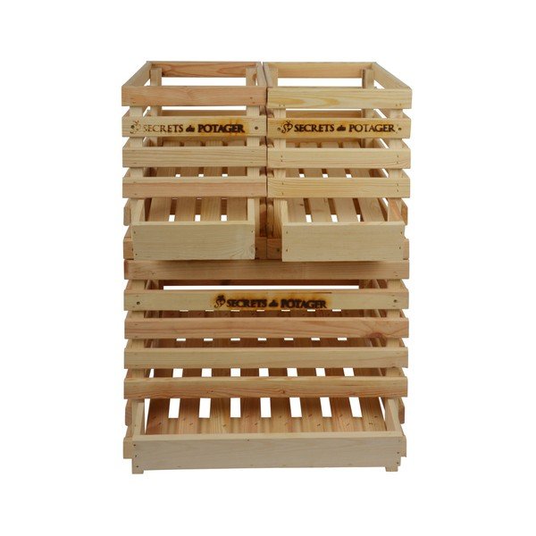 Dřevěná bedýnka na brambory Esschert Design Rustic