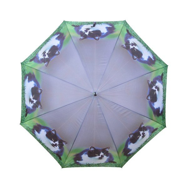 Tmavě modrý deštník s kočkami Esschert Design, ⌀ 120 cm-image-1