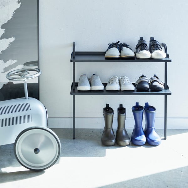 Černý kovový dětský botník Tower – YAMAZAKI-image-1