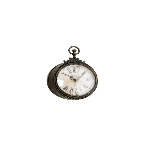Kovové hodiny, antique, 17x17x5 cm