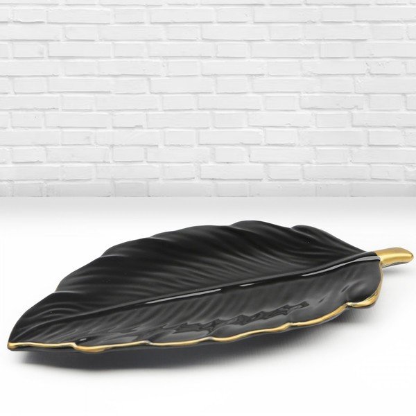 Keramický dekorativní tác Leaf – Mioli Decor-image-1