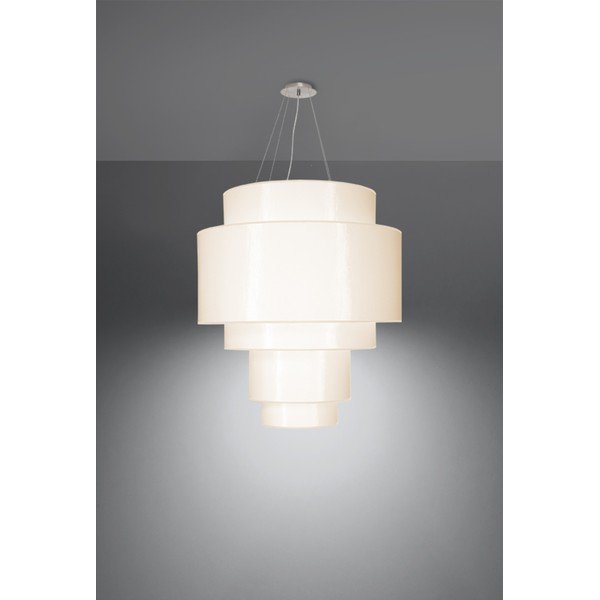 Bílé závěsné svítidlo ø 80 cm Elber - Sollux-image-2