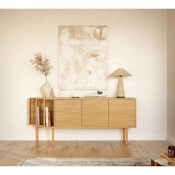 Komoda v dekoru dubu v přírodní barvě 189x65x44 cm Shift – Woodman-image-1