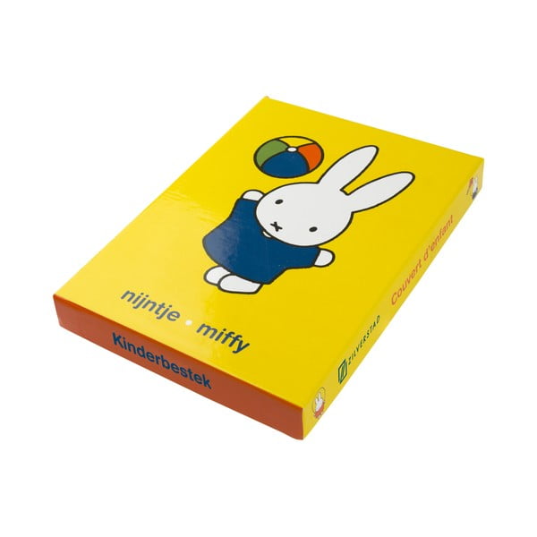 Nerezový dětský příbor ve stříbrné barvě 4 ks Miffy – Zilverstad-image-3