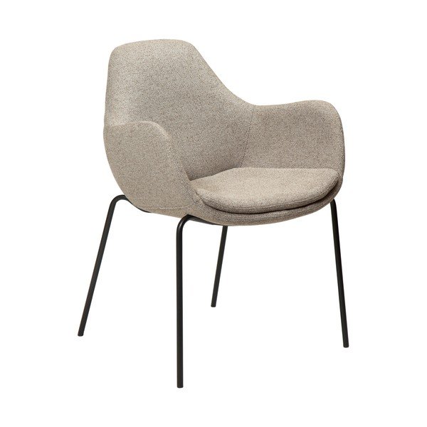 Béžové křeslo z textilie bouclé Zimmer – DAN-FORM Denmark