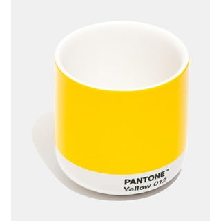Žlutý keramický termo hrnek Pantone Cortado, 175 ml
