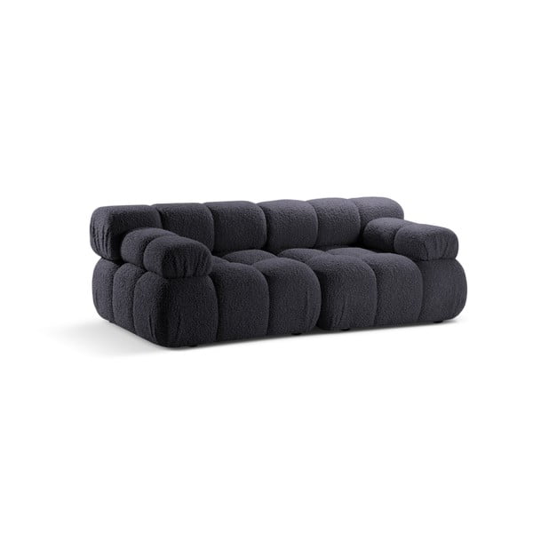 Antracitová modulární pohovka z textilie bouclé 188 cm Bellis – Micadoni Home-image-4