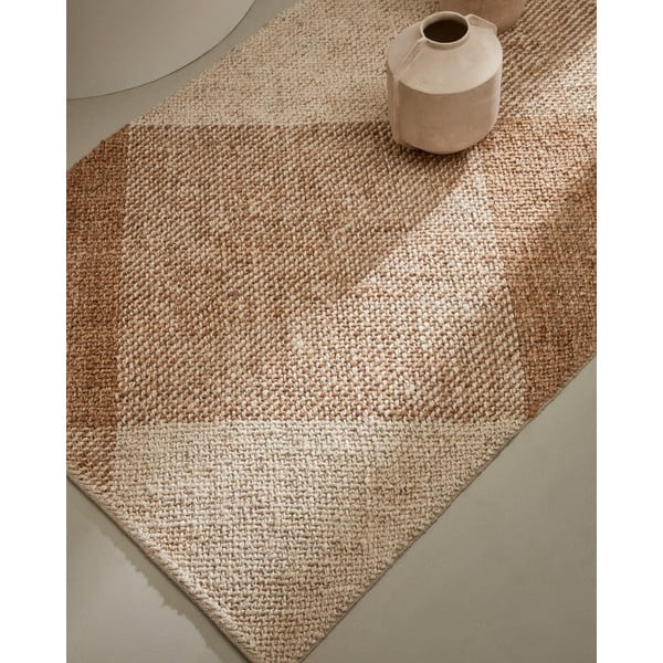 Béžovo-krémový jutový koberec 160x230 cm Maelan – Kave Home-image-2