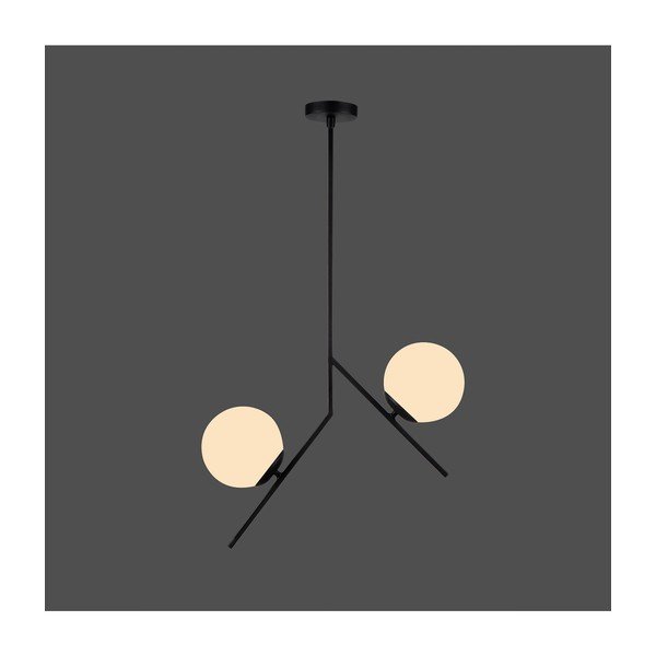 Černé závěsné svítidlo Squid Lighting Diagonal, výška 74 cm-image-1