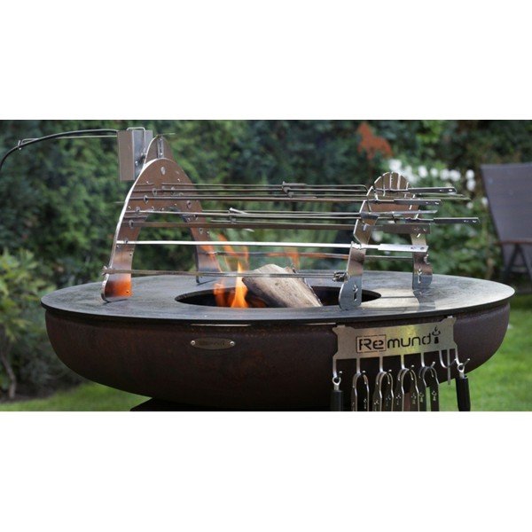 Grilovací stojan z pochromované oceli Rotisserie Set – Remundi-image-3