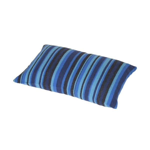 Modrý polštář Stripes
