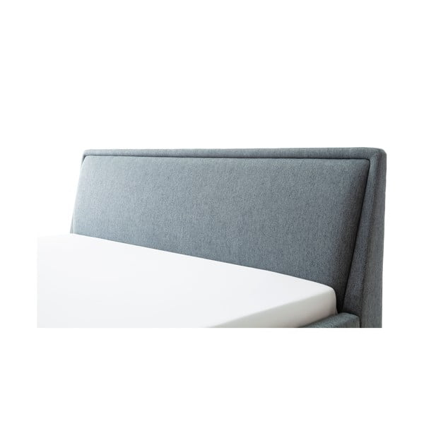 Zelená/modrá čalouněná dvoulůžková postel bez roštu 180x200 cm Frieda – Meise Möbel-image-3