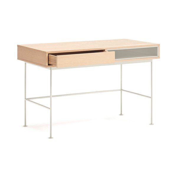 Pracovní stůl s deskou v dubovém dekoru 60x120 cm Yoko – Teulat-image-3