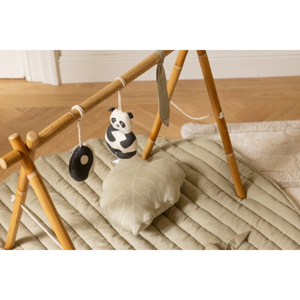 Zelená krémová dětská hrací podložka Bamboo Leaf – Lorena Canals-image-1