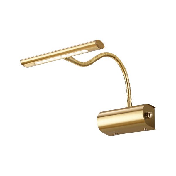 LED nástěnné svítidlo s ohybatelnou konstrukcí/stmívatelné v mosazné barvě Curtis – Trio