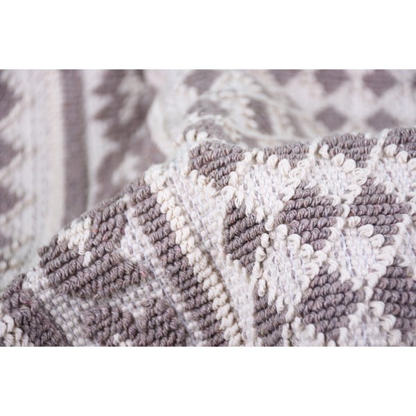 Šedobéžový bavlněný koberec Vitaus Olvia, 80 x 200 cm-image-3