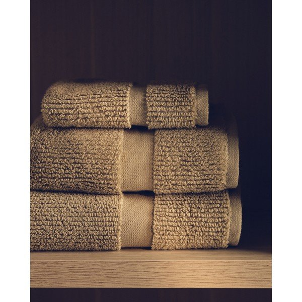 Zelená froté bavlněná osuška 70x140 cm Olvira – Kave Home-image-2