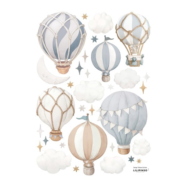 Arch samolepek 30x42 cm Little Hotair Balloons – Lilipinso