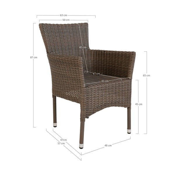 Šedá zahradní židle House Nordic Seattle-image-4