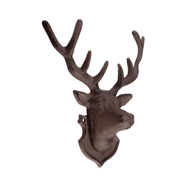 Litinová nástěnná dekorace ve tvaru jelena Esschert Design