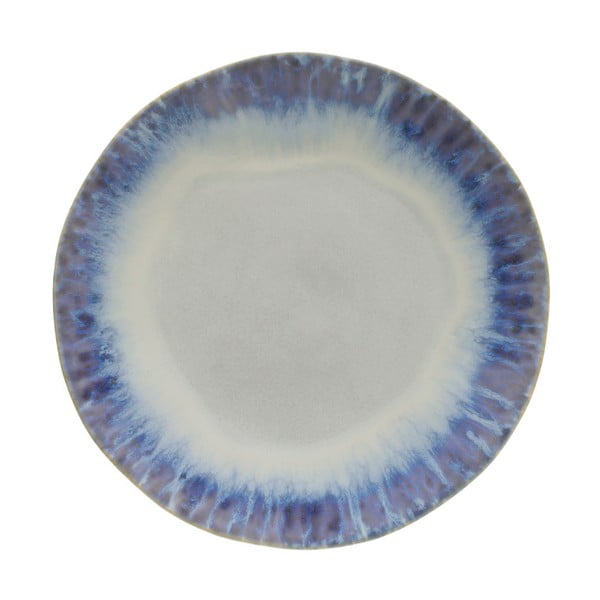 Modrobílý kameninový talíř Costa Nova Brisa, ⌀ 26,5 cm