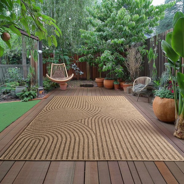 Hnědý vnitřní a venkovní koberec 140x200 cm Timber 1401 – Ayyildiz Carpets-image-1