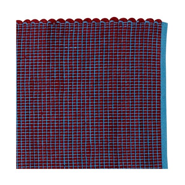 Fialovo-modrý koberec z vlny a bavlny Hübsch Lexa, 80 x 200 cm-image-2