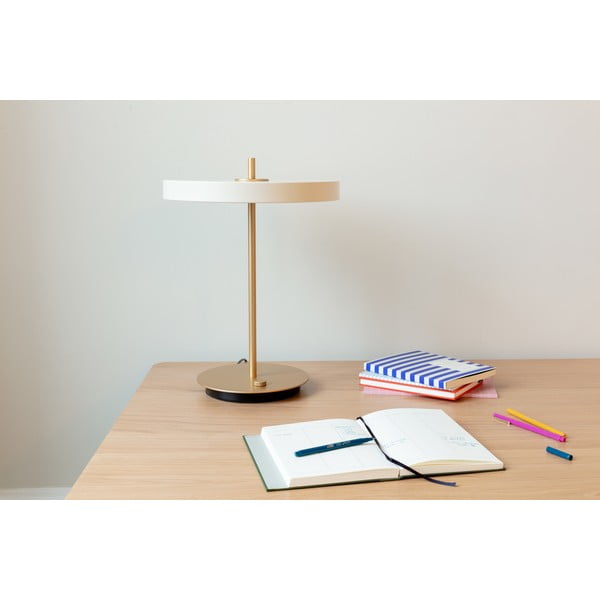 Bílá LED stmívatelná stolní lampa s kovovým stínidlem (výška 41,5 cm) Asteria Table – UMAGE-image-4