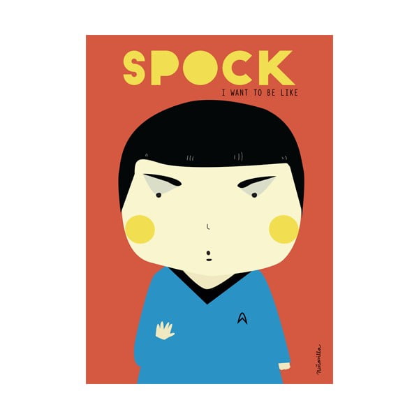 Plakát NiñaSilla Spock, 21 x 42 cm