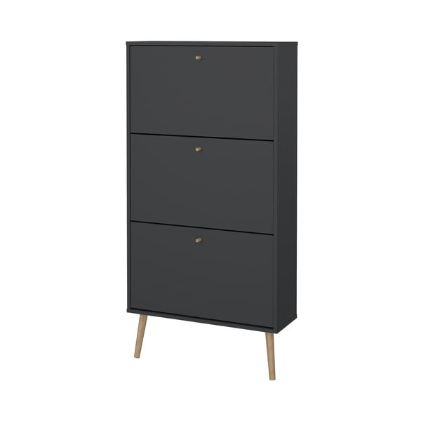 Antracitový výklopný botník Bodo – Tvilum-image-3