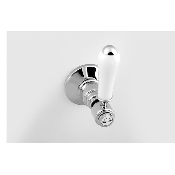 Podomítková sprchová baterie v leskle stříbrné barvě (2 výstupy) Antea – Sapho-image-2