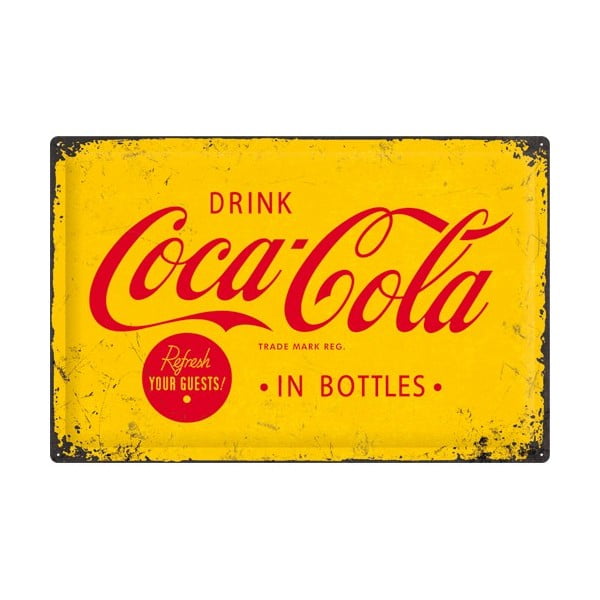 Plechová cedule Drink Cola, 40x60 cm