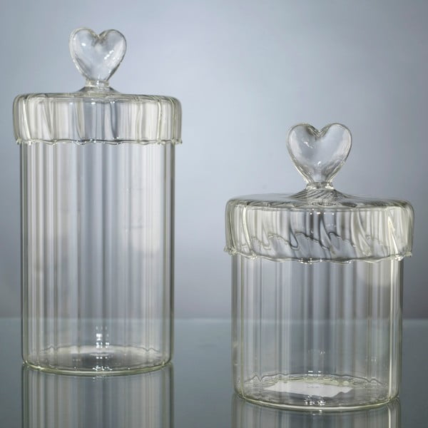 Sada 2 dóz Heart Jars-image-1