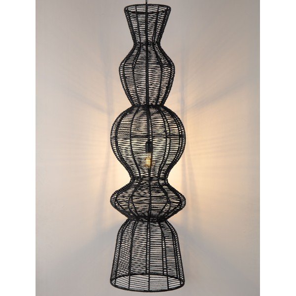 Matně černé provazové závěsné svítidlo ø 38 cm Breena – Nova Luce-image-1