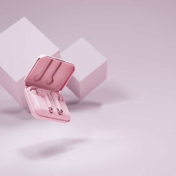 Růžová bezdrátová sluchátka Happy Plugs Air 1 Plus In-Ear-image-4