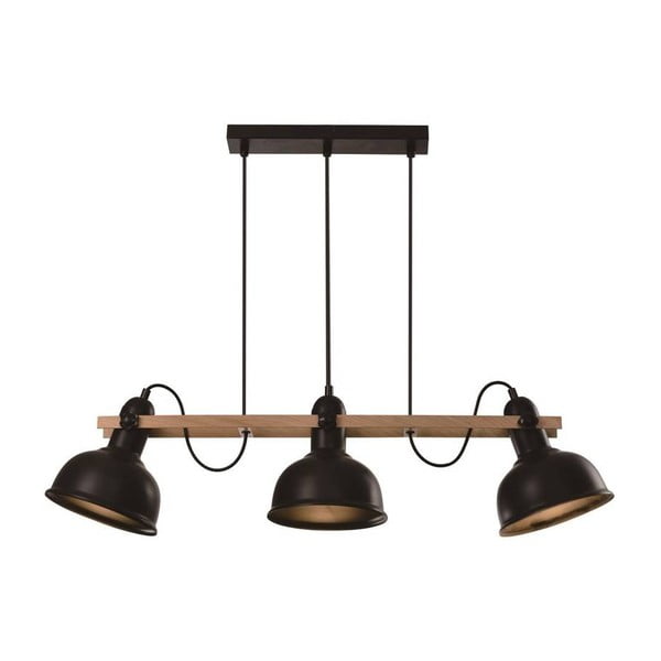 Černé závěsné svítidlo s kovovým stínidlem 18x78 cm Reno – Candellux Lighting