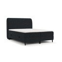 Černá boxspring postel s úložným prostorem 140x200 cm Melba – Maison de Rêve