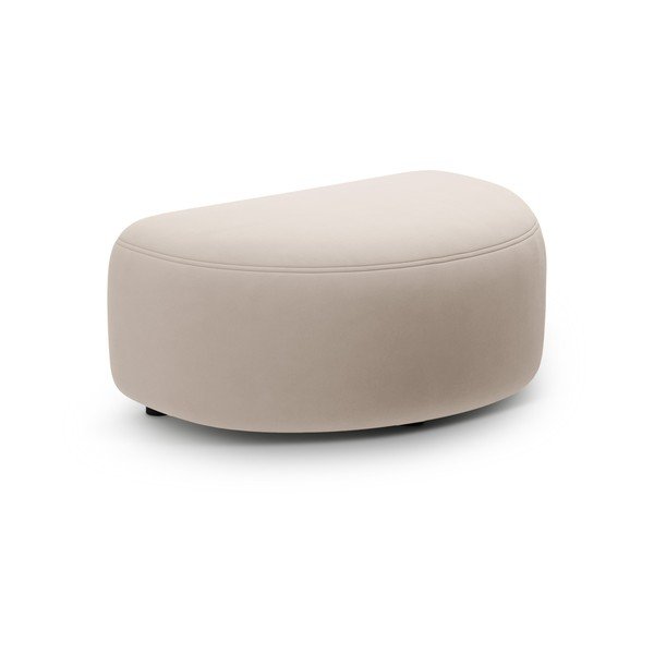 Béžová sametová podnožka Kate – Micadoni 