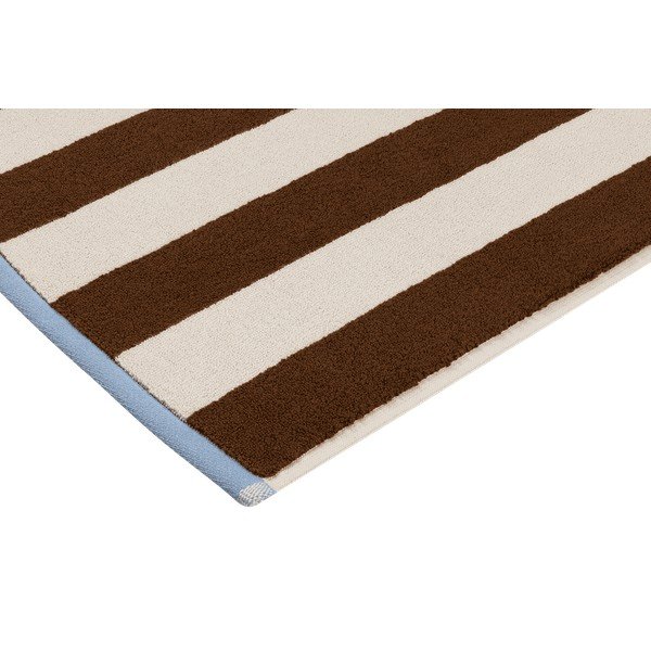 Hnědá/krémová textilní koupelnová předložka 50x80 cm Gobo – noo.ma-image-3