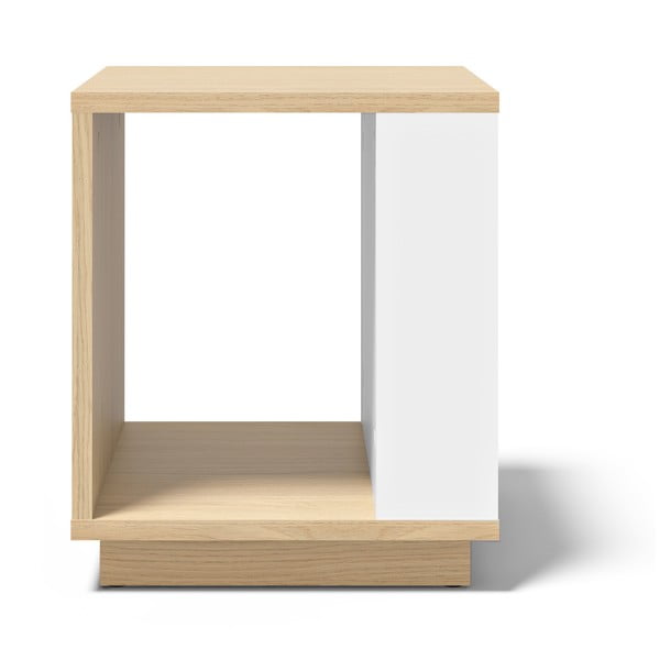 Odkládací stolek v dekoru dubu 40x40 cm Ella - TemaHome