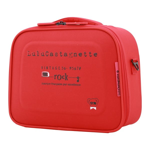 Červený příruční kufr LULU CASTAGNETTE Greg, 11 l