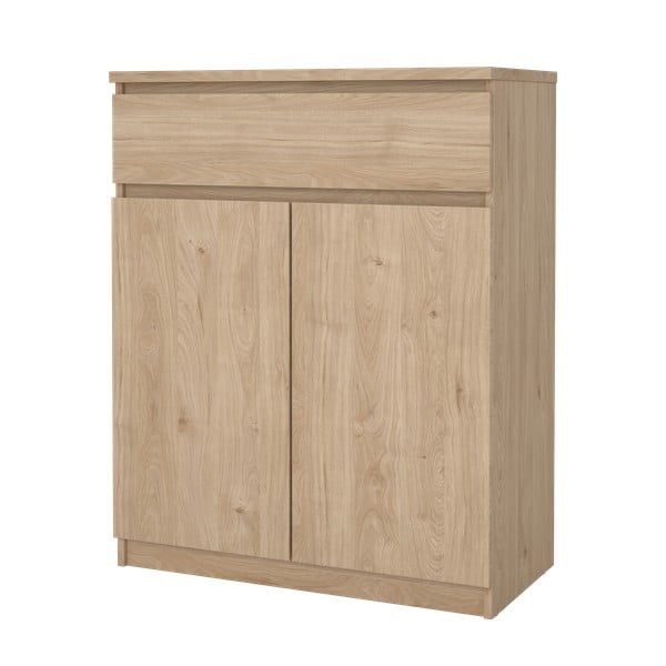 Komoda v dekoru dubu v přírodní barvě 80x100x40 cm Naia – Tvilum-image-4