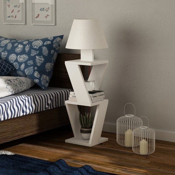 Bílá volně stojící lampa Kozena White-image-1